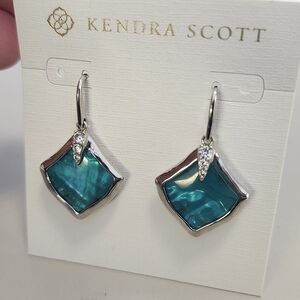 NWT Kendra Scott Silver-Tone Joelle Drop Earrings